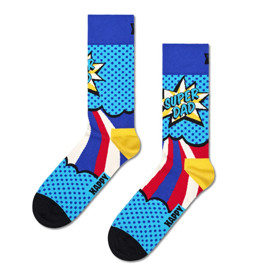 Gift Set Happy Socks 3-Pack Super Dad Socks | OUN-1248364