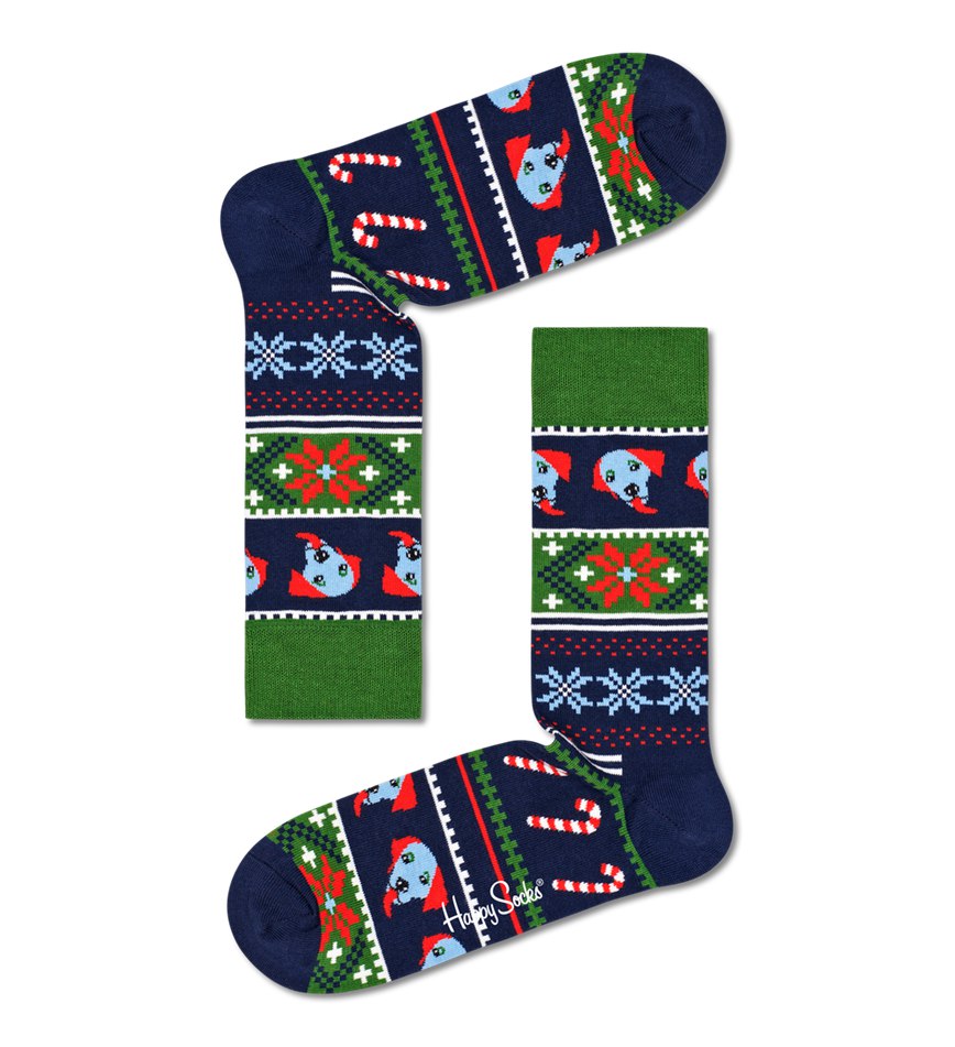 Gift Set Happy Socks 4-Pack Gingerbread Cookies Socks | TQZ-7884413