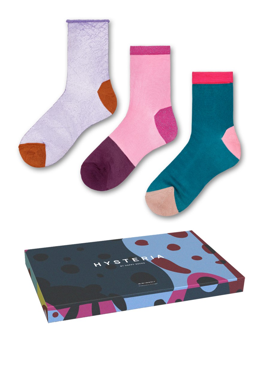 Gift Set Happy Socks 3-Pack Margret | TKM-4176413