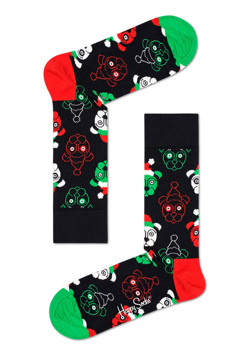 Gift Set Happy Socks 4-Pack Psychedelic Candy Cane Socks | ZOV-5288214