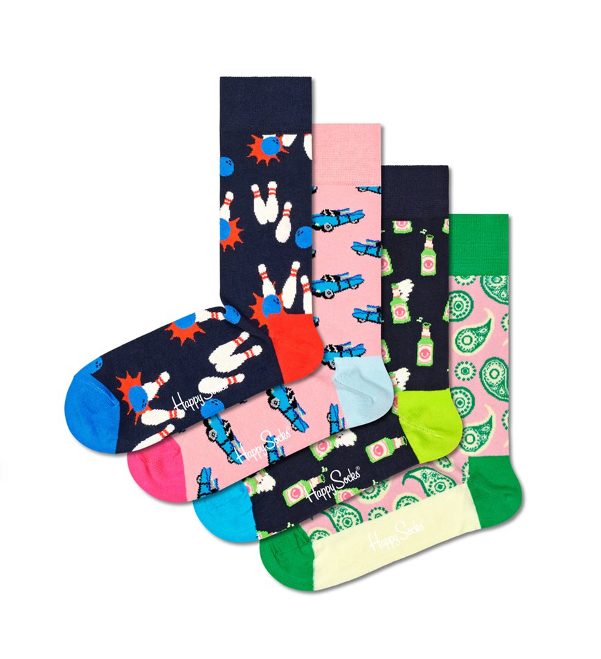 Gift Set Happy Socks 4-Pack Go Bowling Socks | NHN-5502863