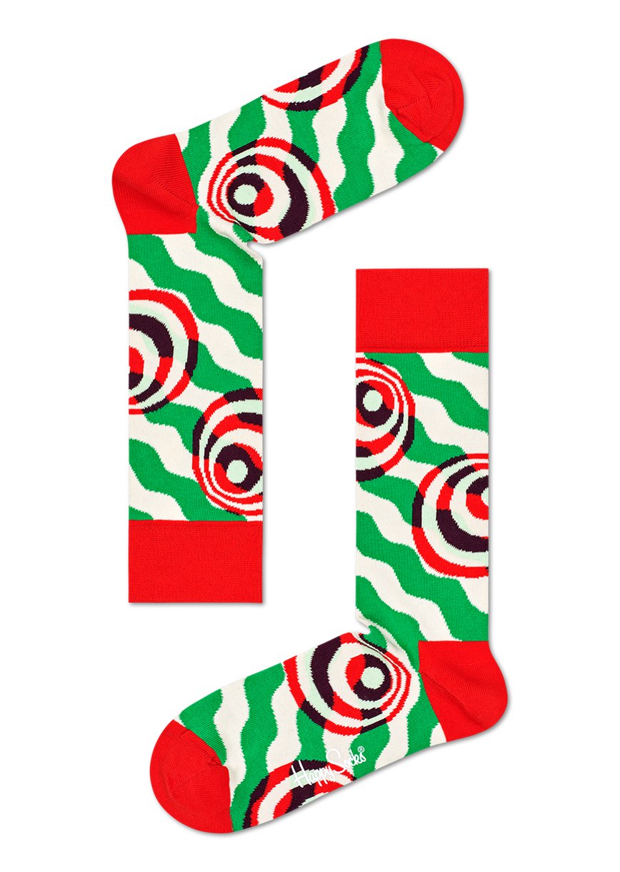 Gift Set Happy Socks 4-Pack Psychedelic Candy Cane Socks | ZOV-5288214