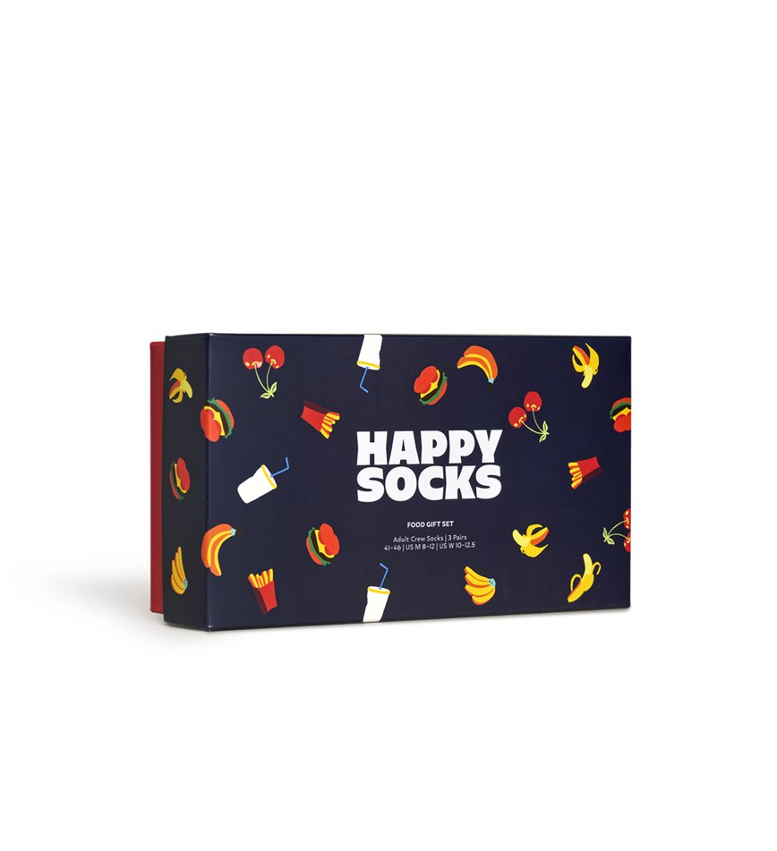 Gift Set Happy Socks 3-Pack Food Socks | KZG-1014983