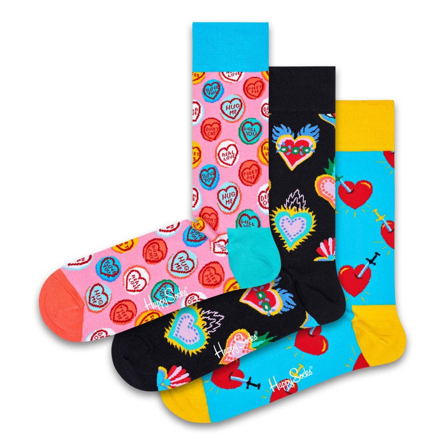 Gift Set Happy Socks 3-Pack I Love You | SGV-3230078