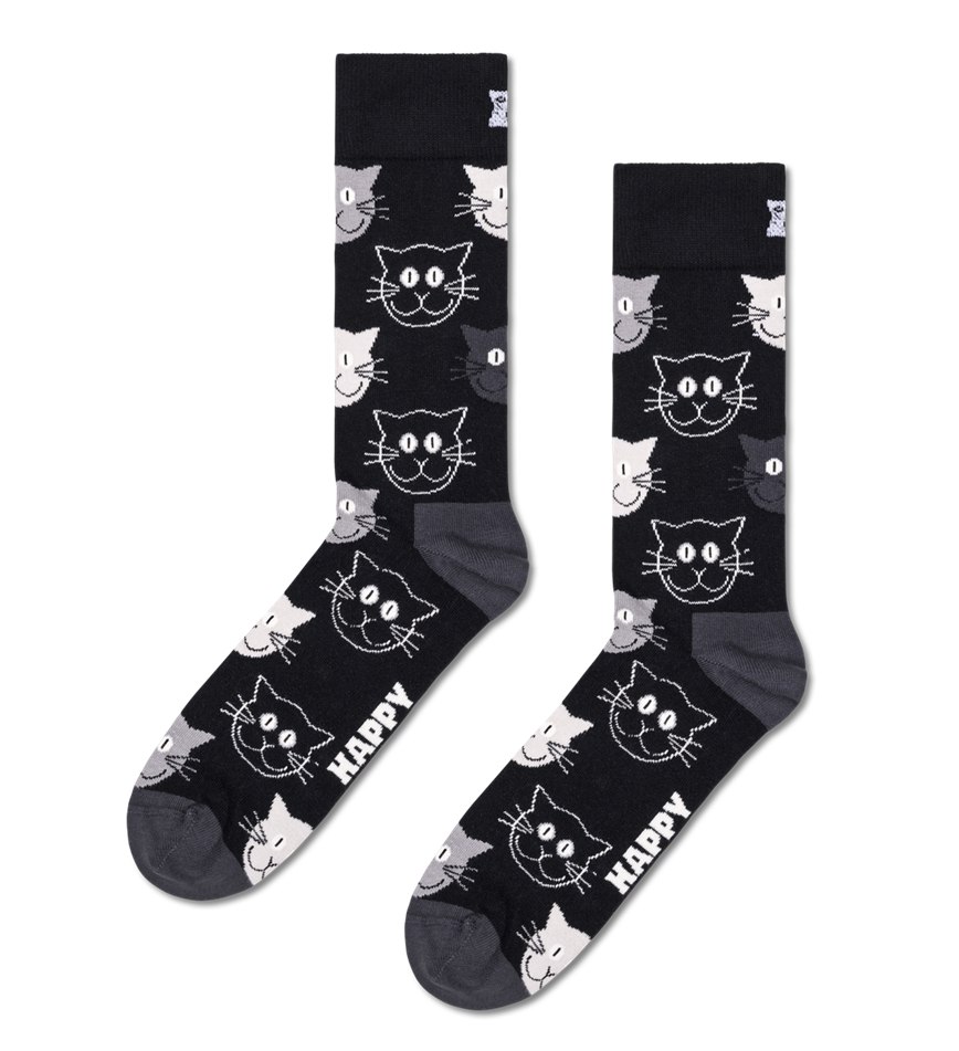 Gift Set Happy Socks 3-Pack Mixed Cat Socks | IAJ-6196475