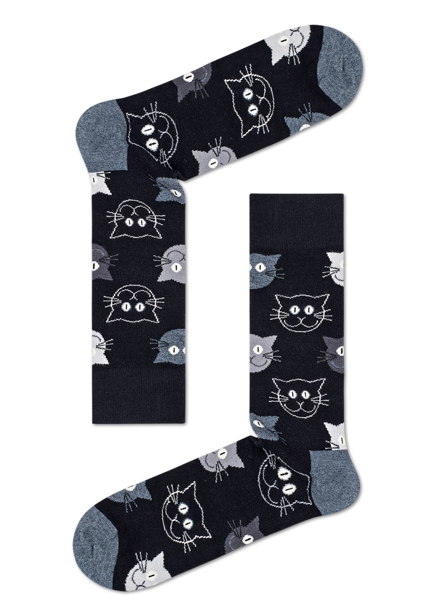 Gift Set Happy Socks 3-Pack Mixed Cat Socks | VYL-2467517