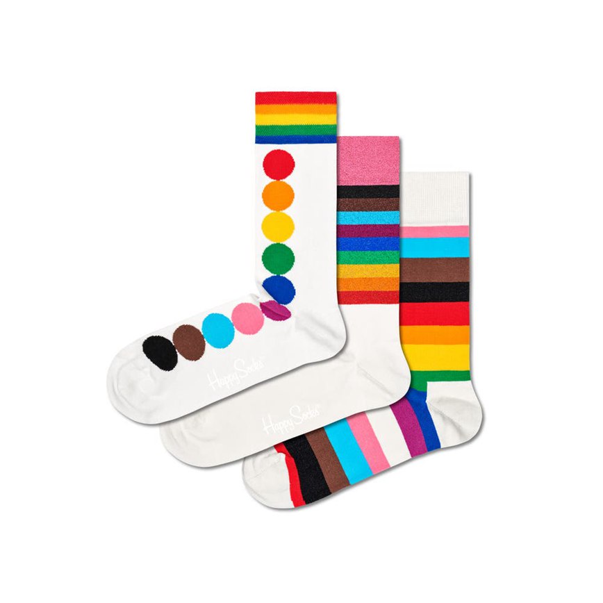 Gift Set Happy Socks 3-Pack Pride Socks | BOO-0802405