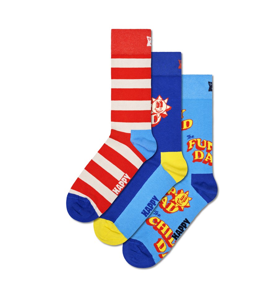 Gift Set Happy Socks 3-Pack Father Of The Year Socks | CKH-4959245