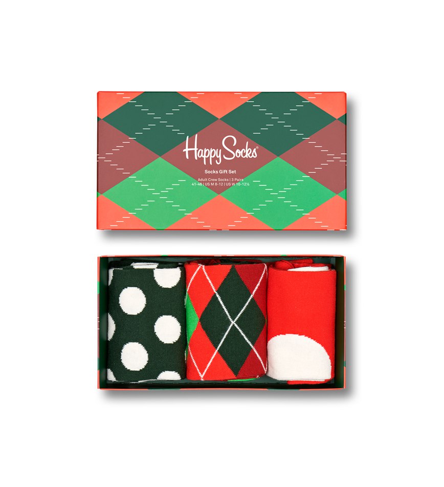 Gift Set Happy Socks 3-Pack Holiday Classics | VCN-2169826