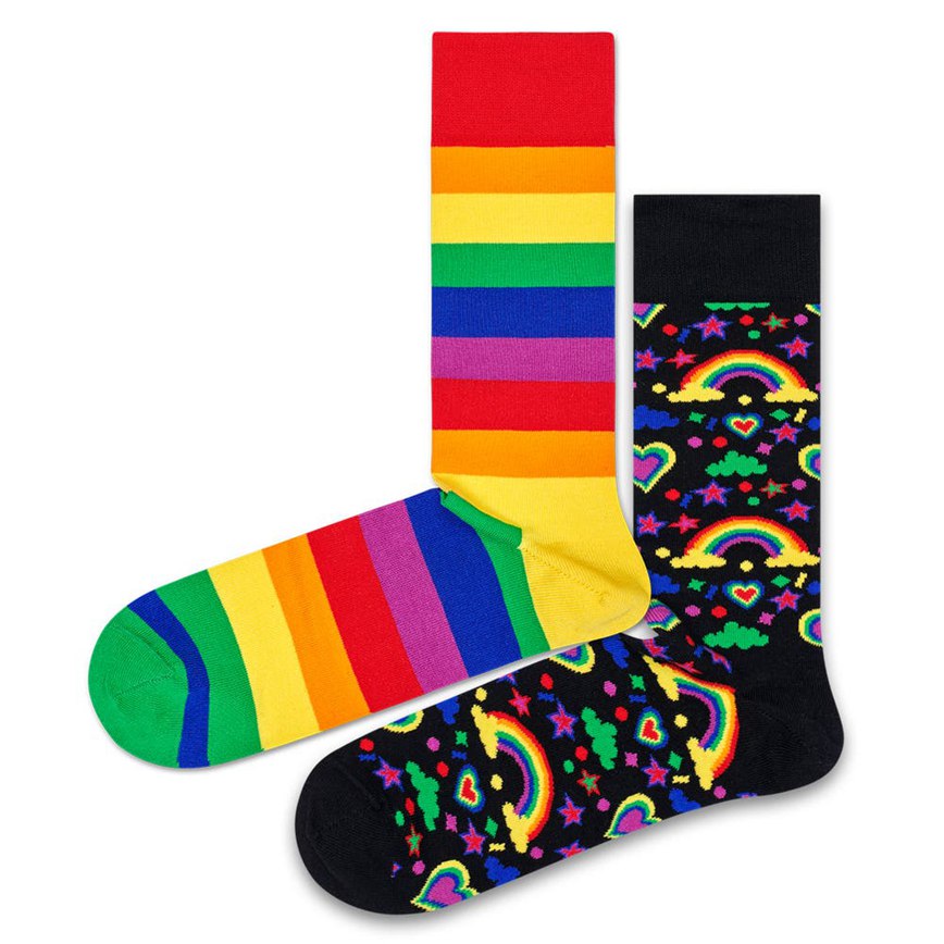 Gift Set Happy Socks 2-Pack Pride Socks | OQO-3830344