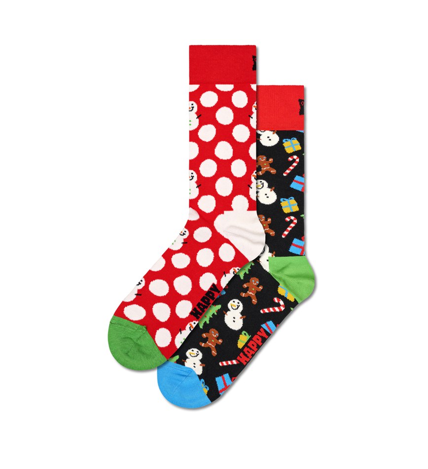 Gift Set Happy Socks 2-Pack Big Dot Snowman | JRZ-6265618