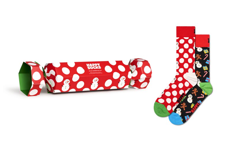 Gift Set Happy Socks 2-Pack Big Dot Snowman | JRZ-6265618