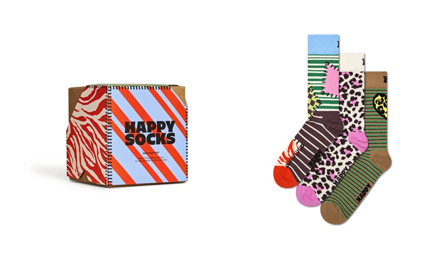 Gift Set Happy Socks 3-Pack Quilt Socks | IFN-2420735