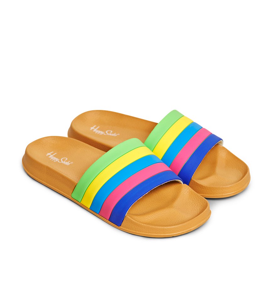 Claquette Happy Socks Slider Stripe | IKJ-4580355