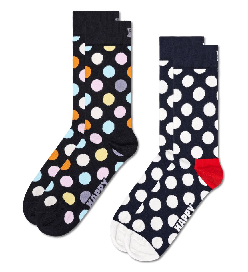 Chaussette Happy Socks 2-Pack Classic Big Dot | IEA-6053005