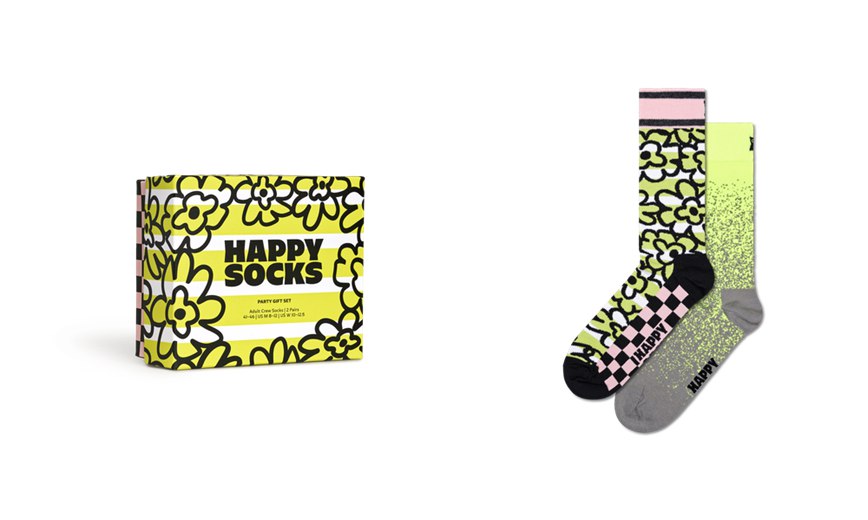 Gift Set Happy Socks 2-Pack Party Socks | EKT-9761741