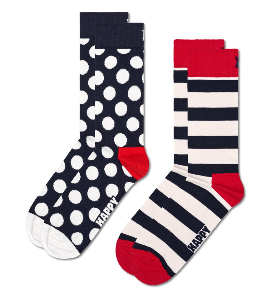 Chaussette Happy Socks 2-Pack Classic Big Dot | RNJ-8374781