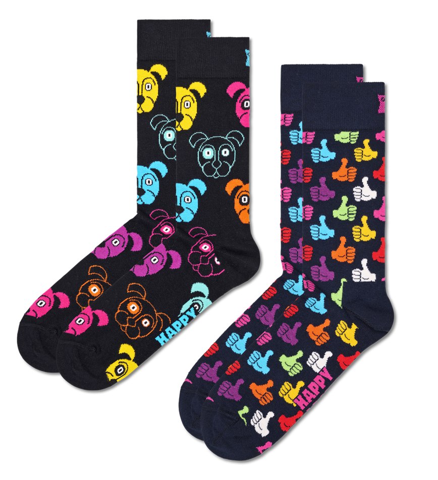 Chaussette Happy Socks 2-Pack Classic Dog | VBS-0065820