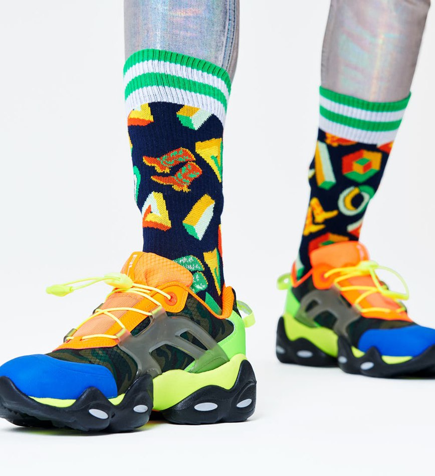 Chaussette Happy Socks Athletic 3D Crew | LMR-2027618