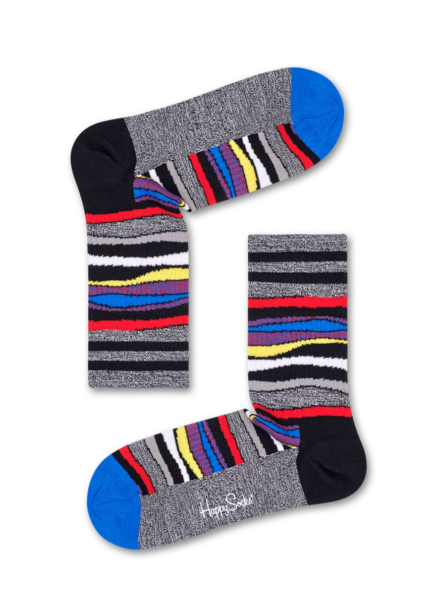 Chaussette Happy Socks Athletic Layers Mid High | FLH-1091552