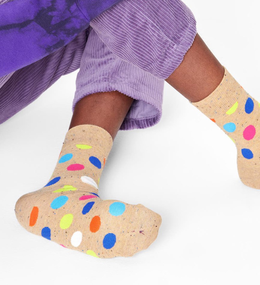 Chaussette Happy Socks Big Dot Half Crew | YDS-4116196