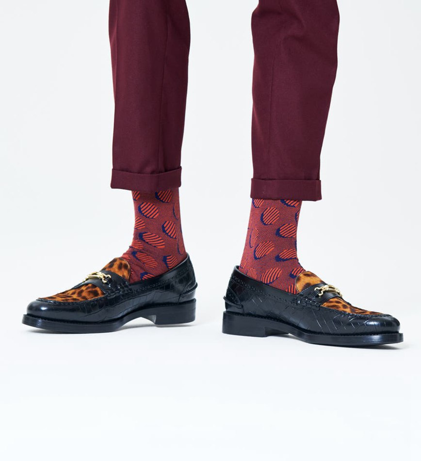 Chaussette Happy Socks Dressed Big Thin Wool Crew | UQT-9233102