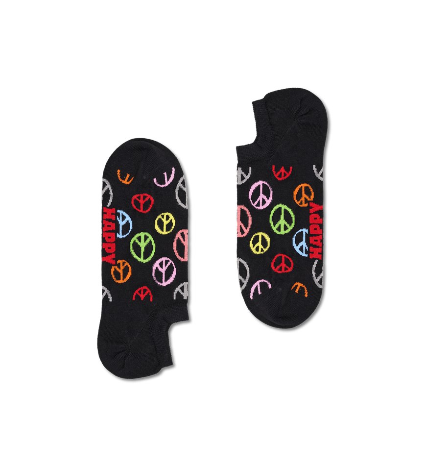 Chaussette Happy Socks 3-Pack Peace Sign No Show | NTZ-9614809