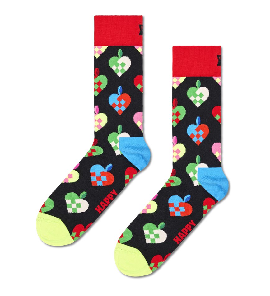 Chaussette Happy Socks Braided Christmas Heart | EBW-3055362