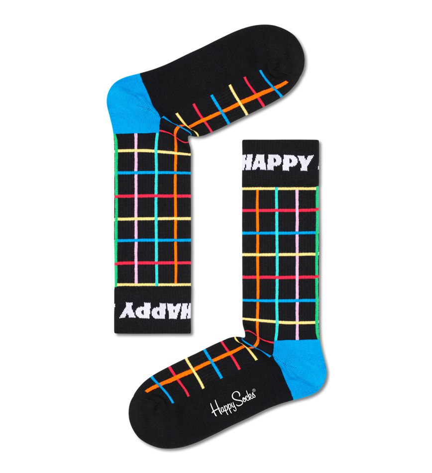 Chaussette Happy Socks Color Grid Crew | EEX-0386547