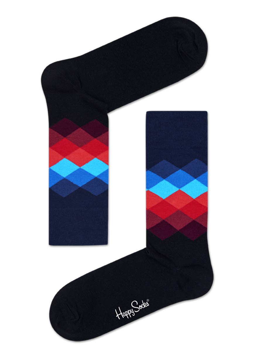 Chaussette Happy Socks Faded Diamond | FQO-2984159