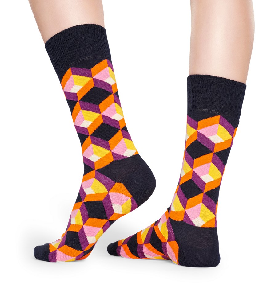 Chaussette Happy Socks Optic Squre | ZAO-3404991