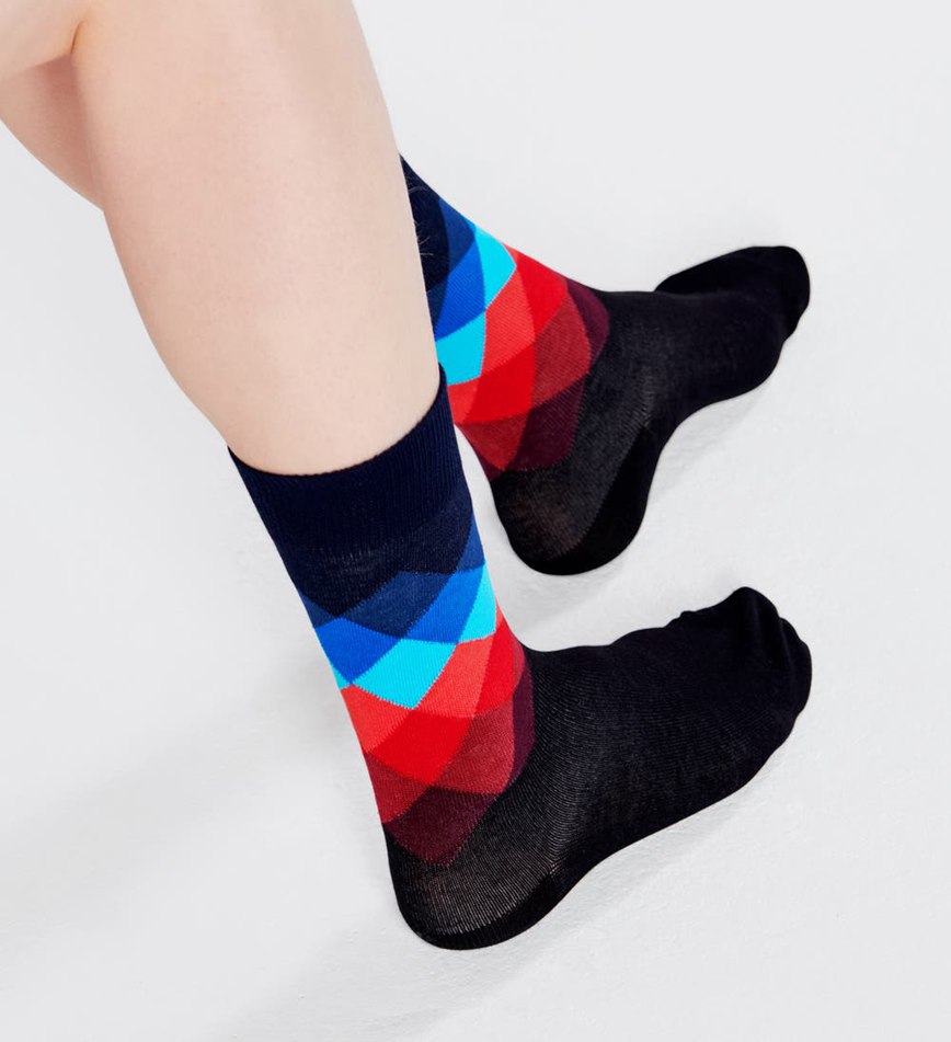 Chaussette Happy Socks Faded Diamond | FQO-2984159