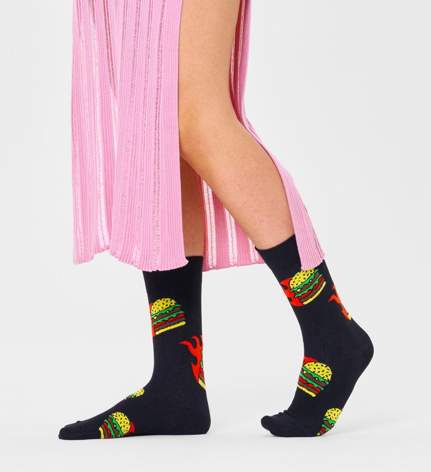 Chaussette Happy Socks Flaming Burger | ICV-1975074