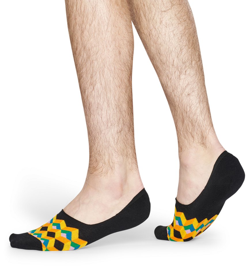 Chaussette Happy Socks Optic Square Liner | MZQ-1176278