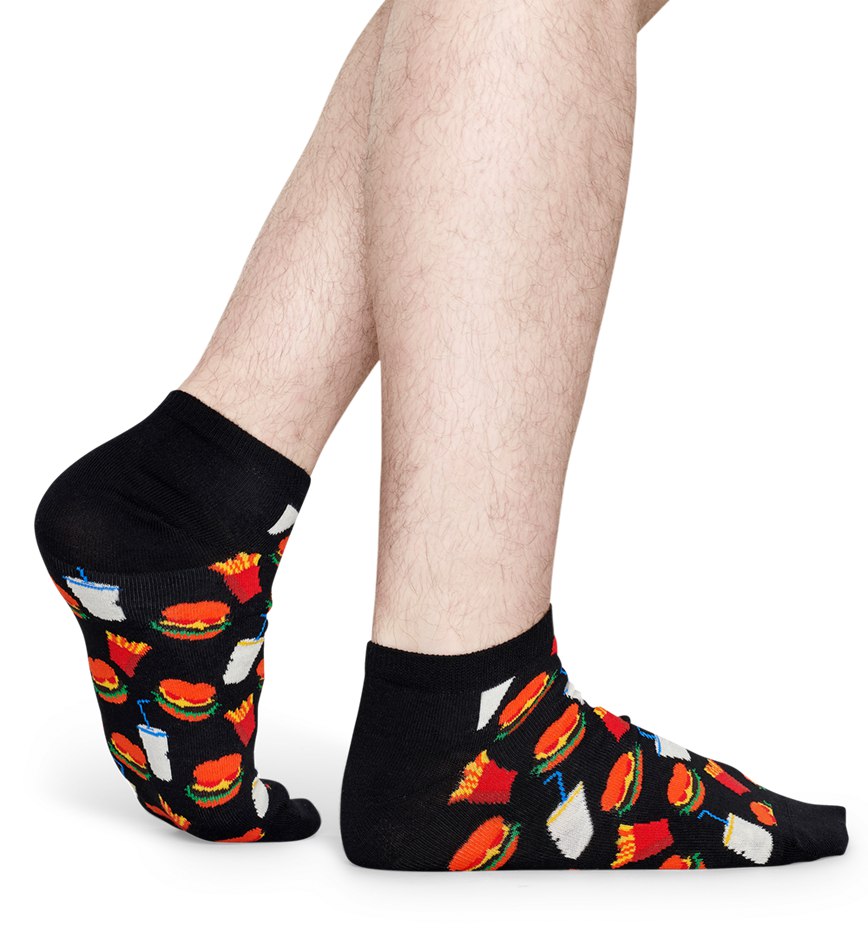 Chaussette Happy Socks Hamburger Low | BUX-9638198