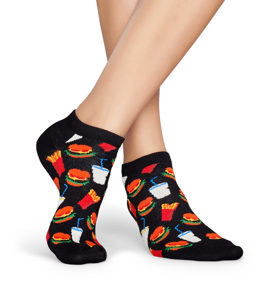 Chaussette Happy Socks Hamburger Low | BUX-9638198