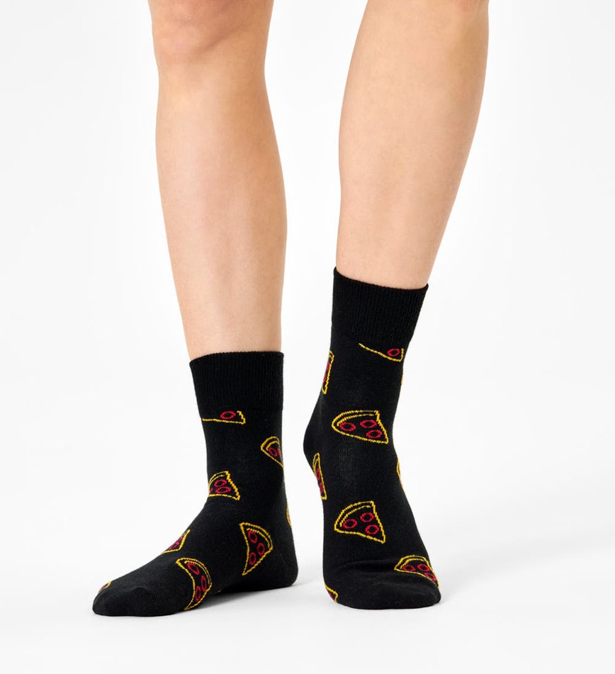 Chaussette Happy Socks Pizza Slice 1/2 Crew | MRV-9745412