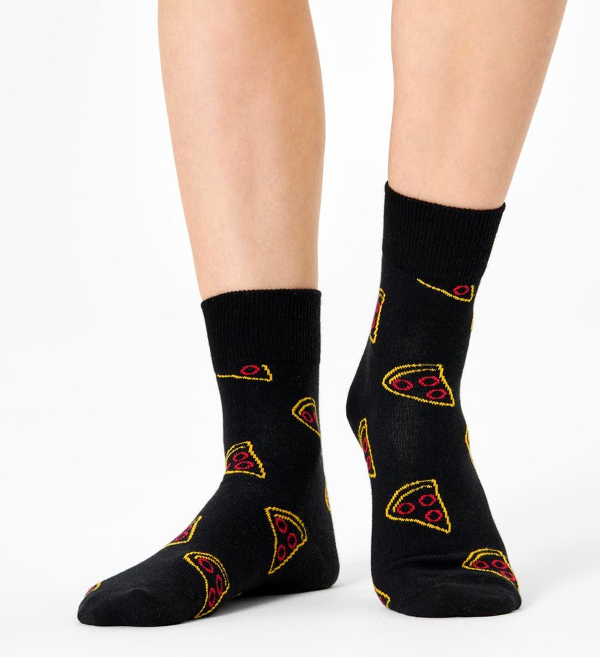 Chaussette Happy Socks Pizza Slice 1/2 Crew | MRV-9745412