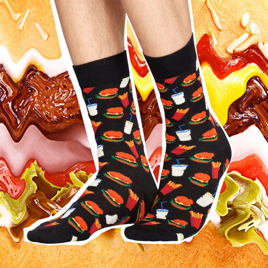 Chaussette Happy Socks Hamburger | BGP-9749232