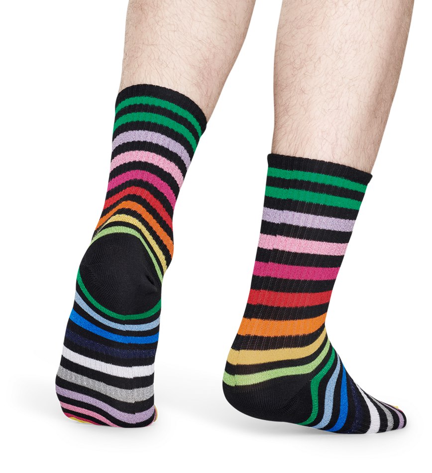 Chaussette Happy Socks Rainbow Stripe 3/4 Crew | CFU-5075728