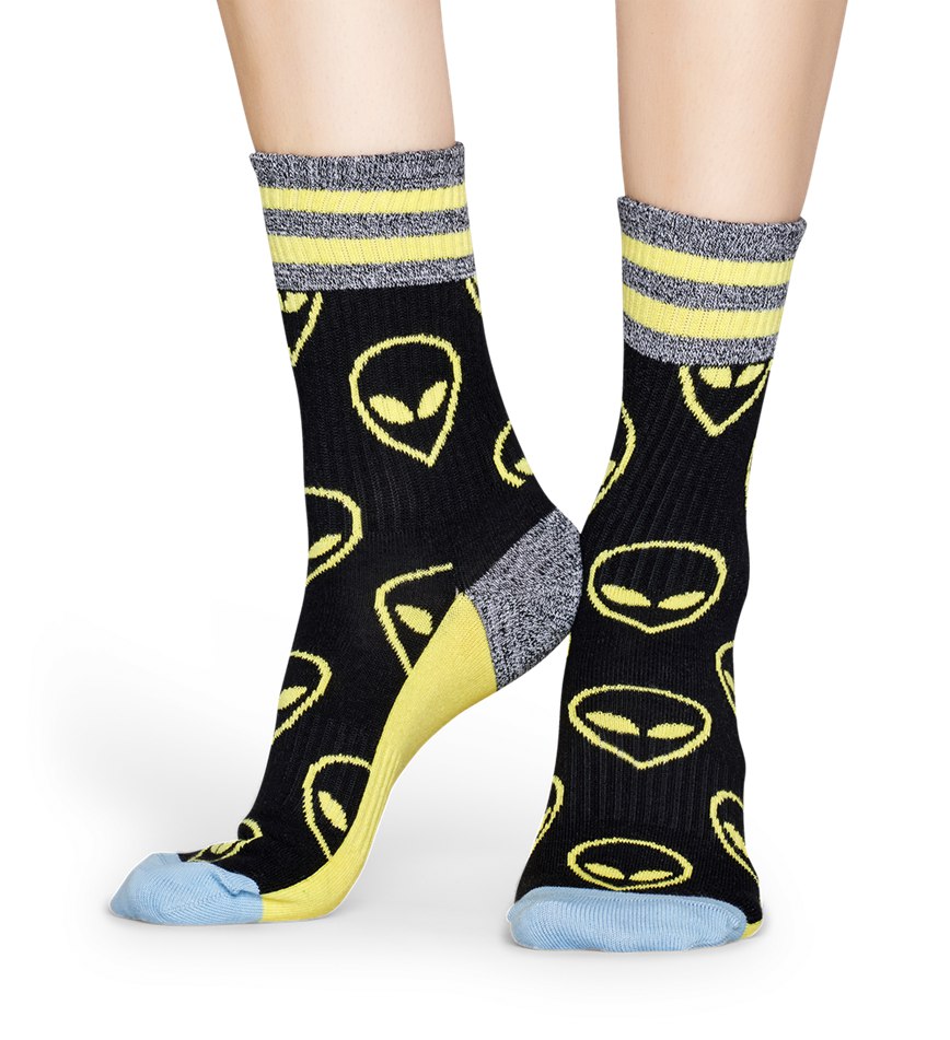 Chaussette Happy Socks Athletic Alien Mid High | KOS-1651859