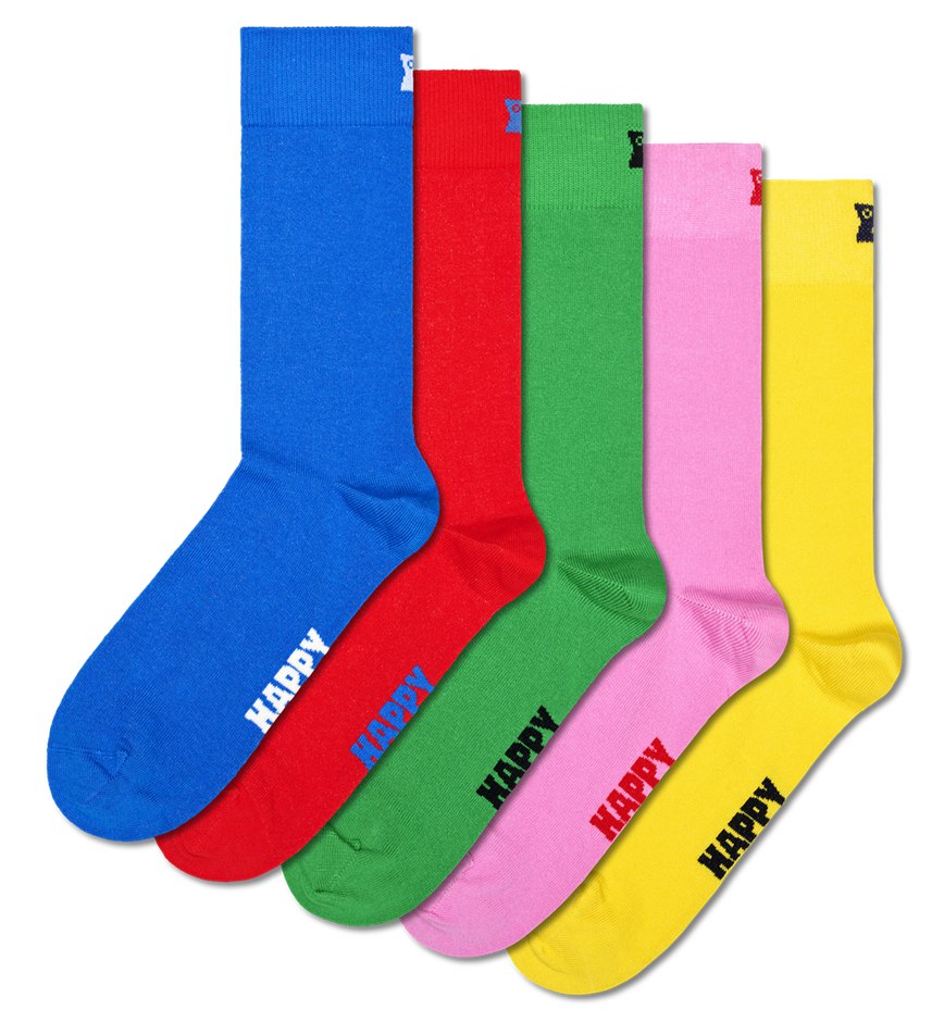 Chaussette Happy Socks 5-Pack Solid | PXG-2027645