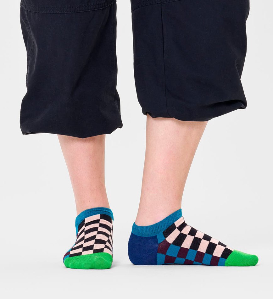 Chaussette Happy Socks Checkerboard Low | OFK-1939574