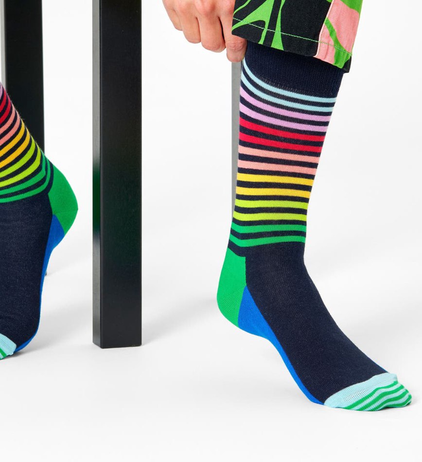 Chaussette Happy Socks Half Stripe | YTT-7835209