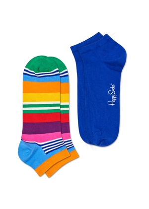 Chaussette Happy Socks 2-Pack Multi Stripe Low | NHE-5864089