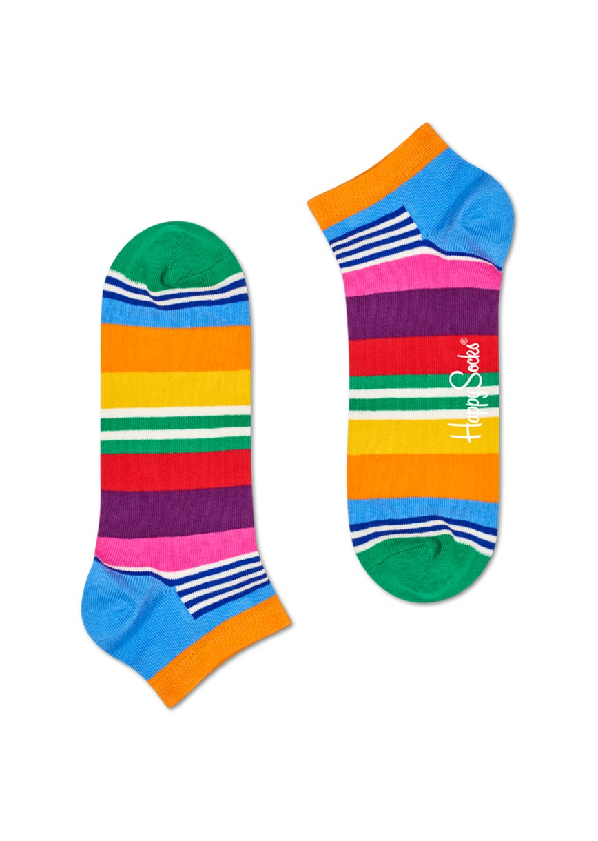 Chaussette Happy Socks 2-Pack Multi Stripe Low | NHE-5864089