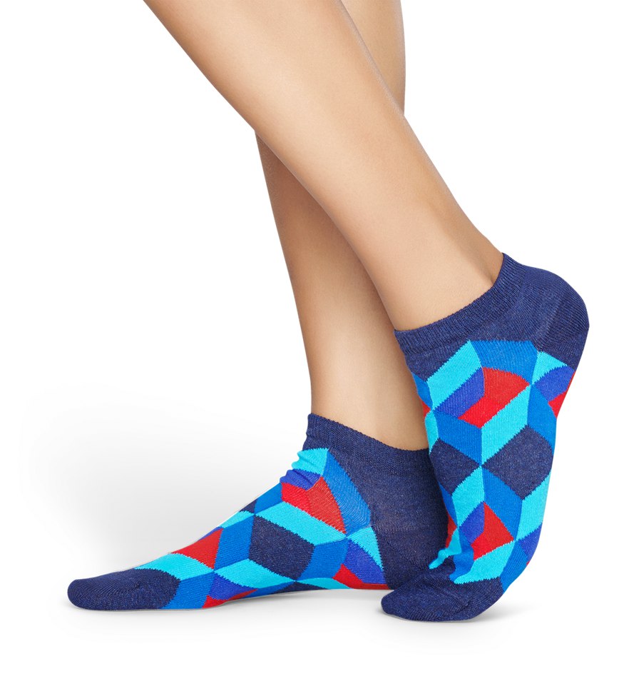 Chaussette Happy Socks Optic Square Low | PFQ-9860104