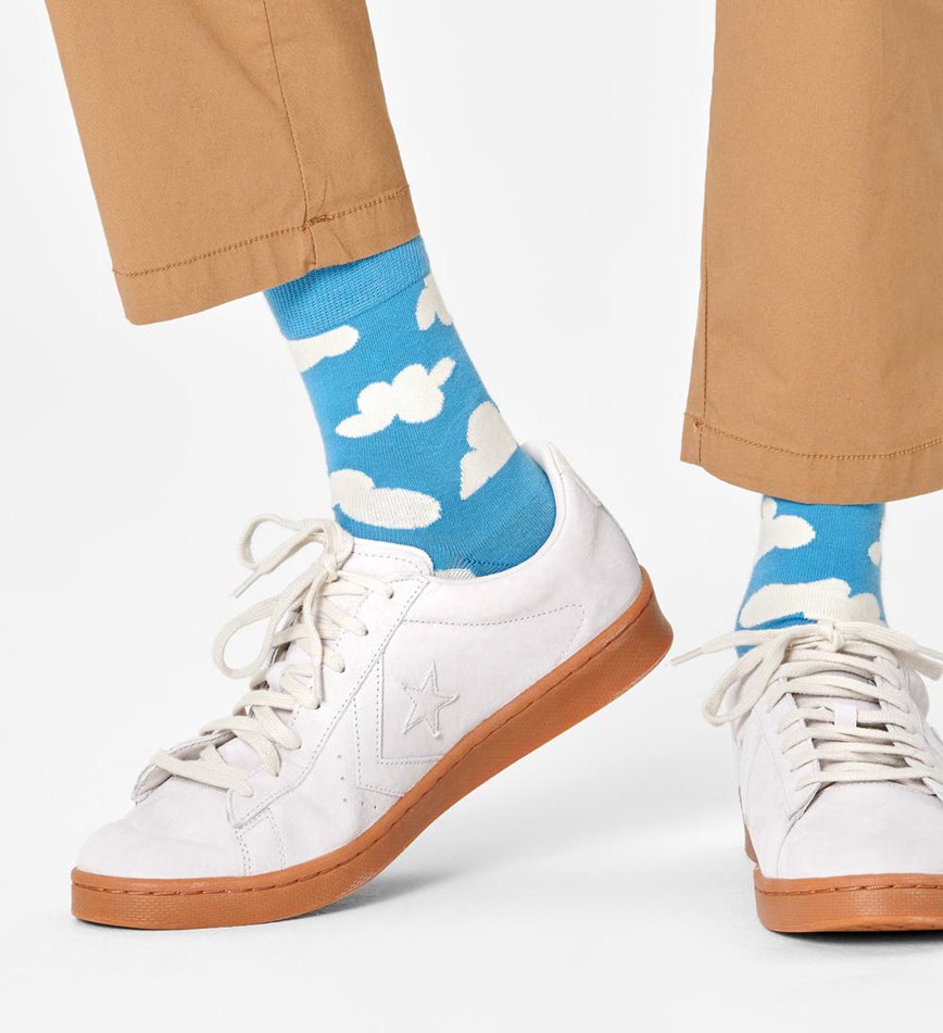 Chaussette Happy Socks Cloudy Half Crew | BHW-8418466