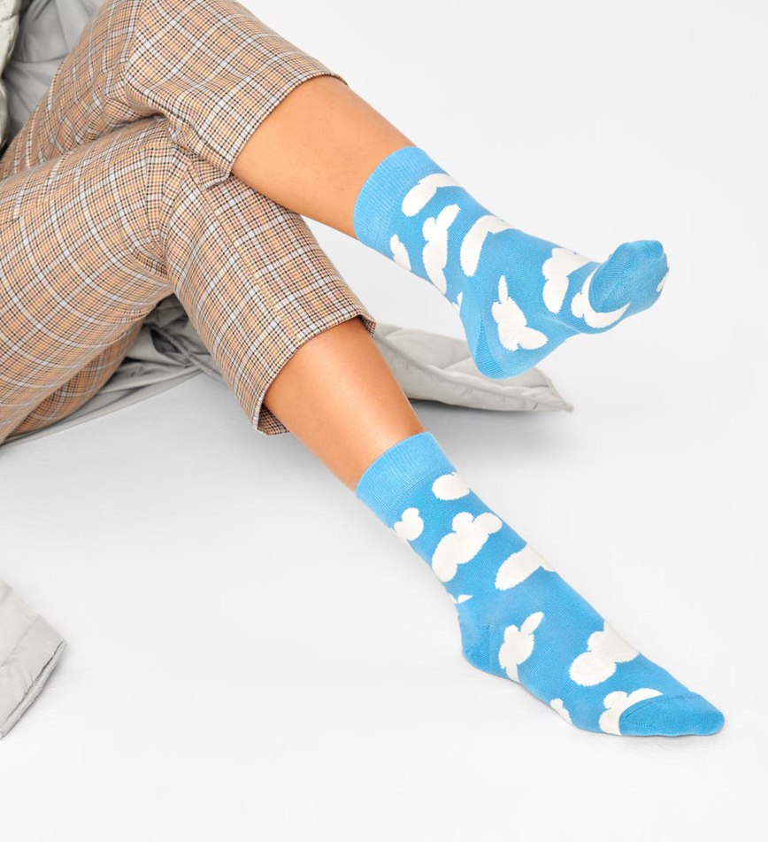 Chaussette Happy Socks Cloudy Half Crew | BHW-8418466