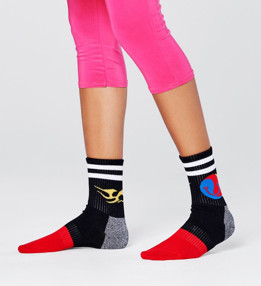 Chaussette Happy Socks Athletic Flame 3/4 Crew | FPX-2091069